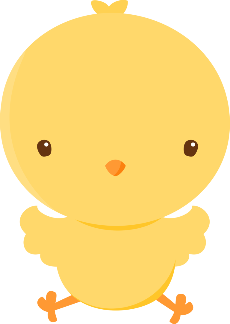 Cute Cartoon Chick Illustration PNG