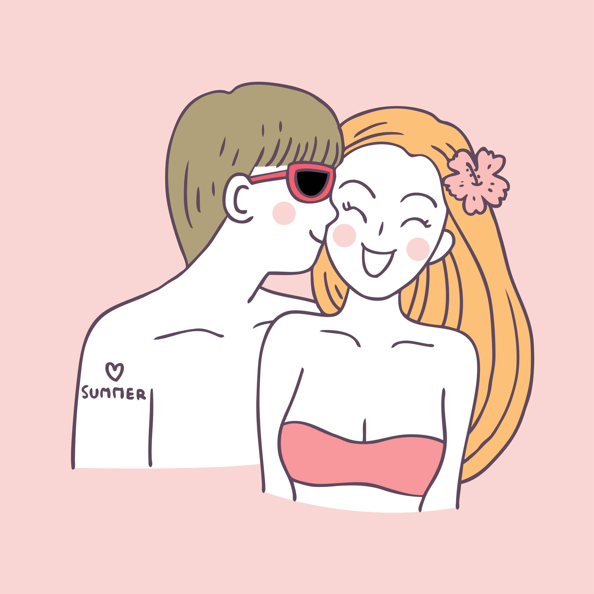 Free Cute Couple Cartoon Wallpaper Downloads, [100+] Cute Couple Cartoon  Wallpapers for FREE 