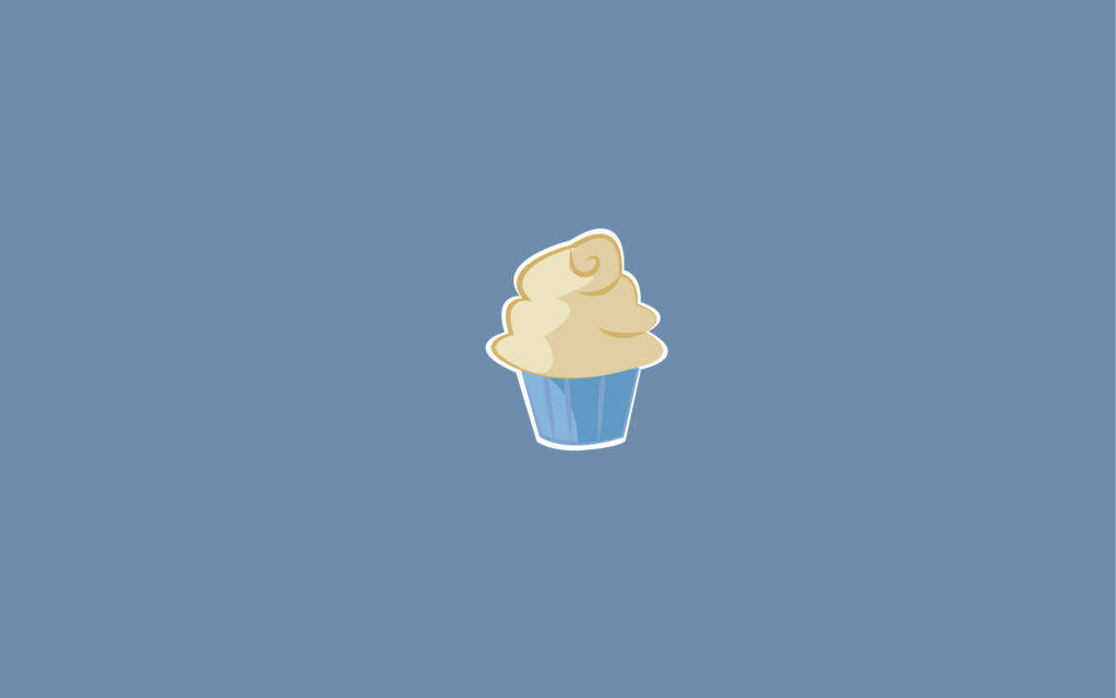 Cute Cartoon Cupcake Food Desktop Wallpaper