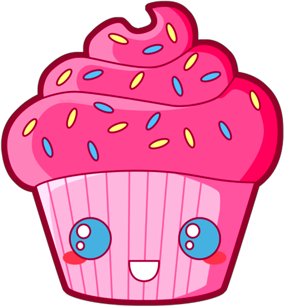 Cute Cartoon Cupcake PNG