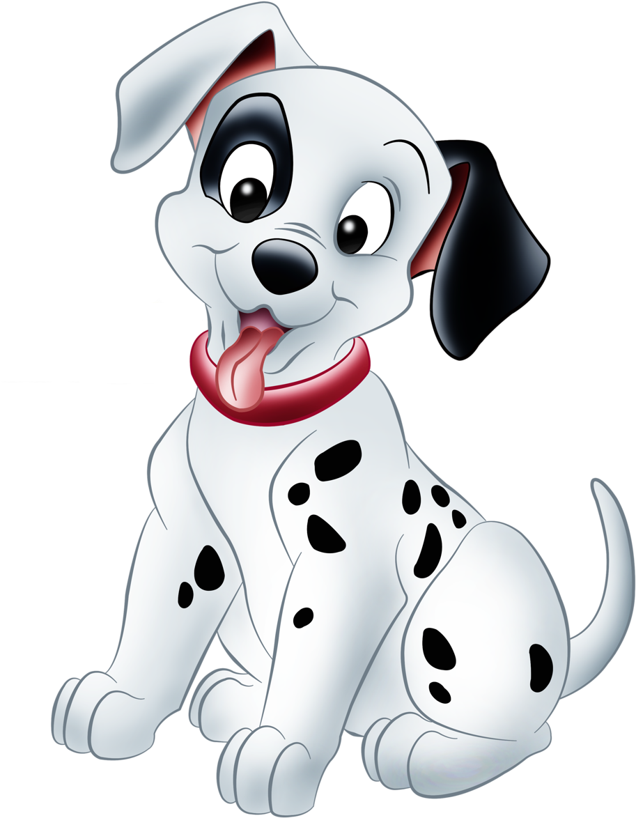 Cute Cartoon Dalmatian Puppy PNG