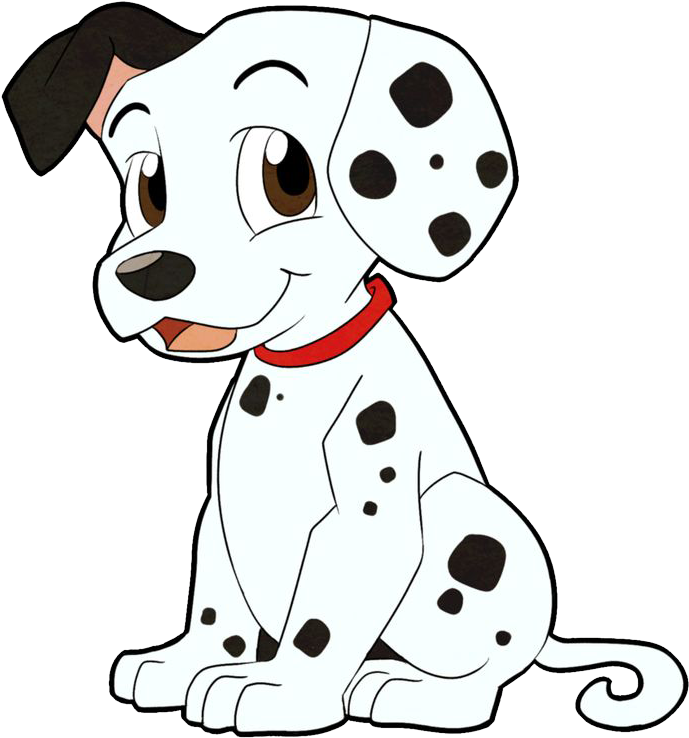 Download Cute Cartoon Dalmatian Puppy | Wallpapers.com