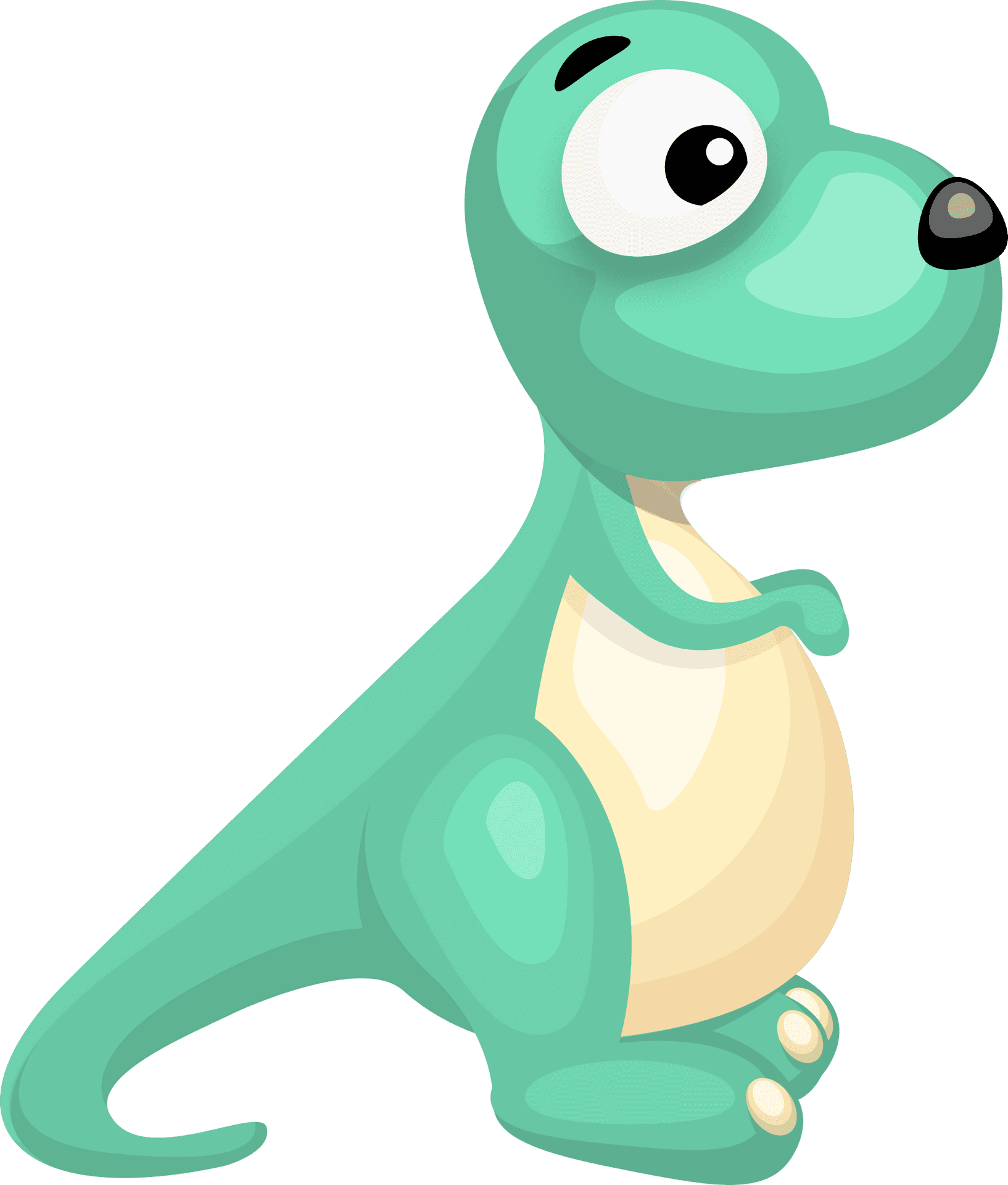 Cute Cartoon Dinosaur PNG
