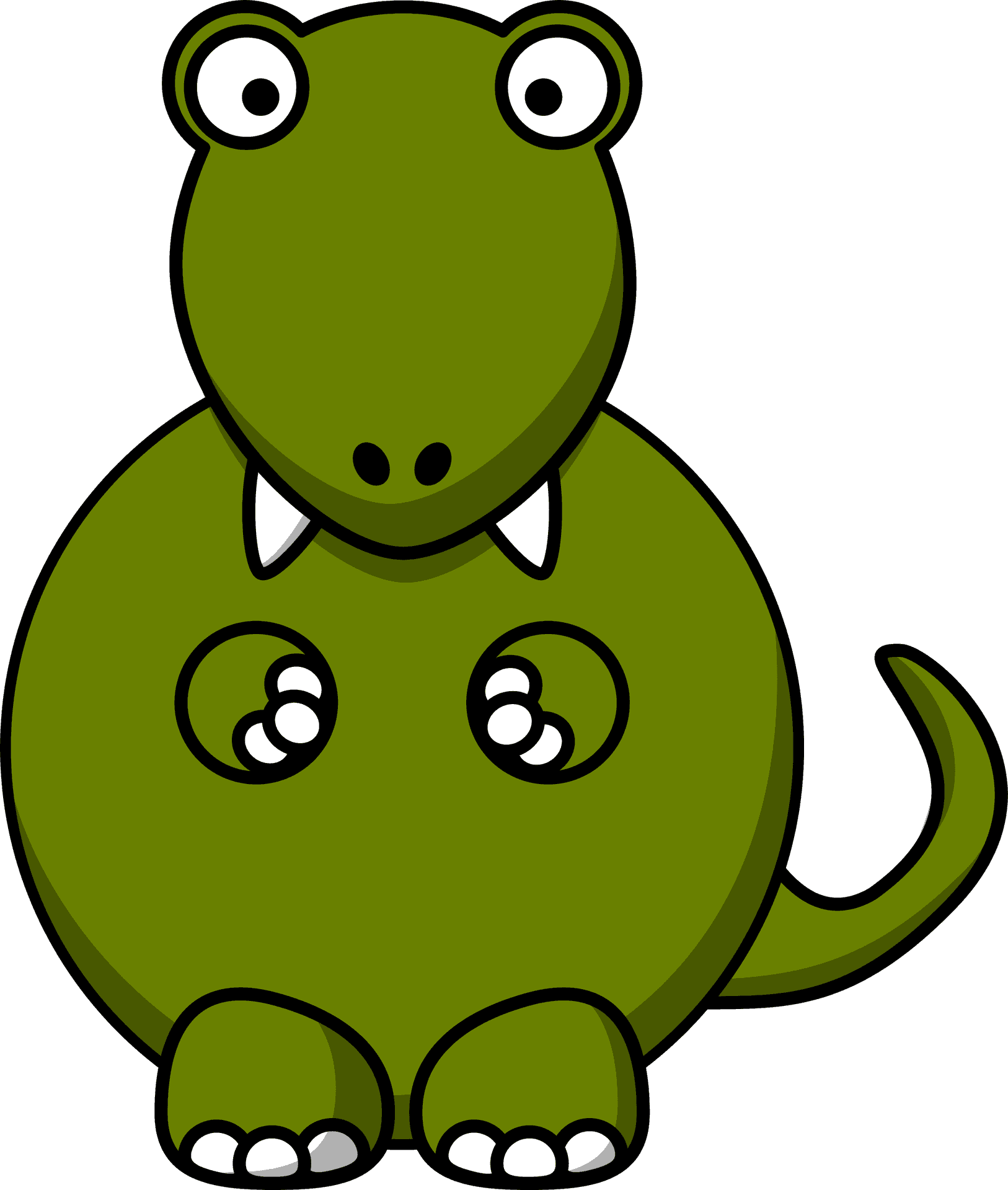 Cute Cartoon Dinosaur PNG