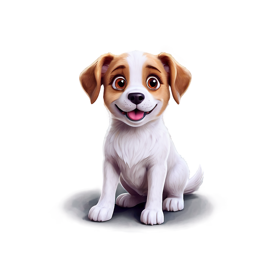 Cute Cartoon Dog Poses Png 06132024 PNG