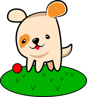 Cute Cartoon Dogon Grass PNG