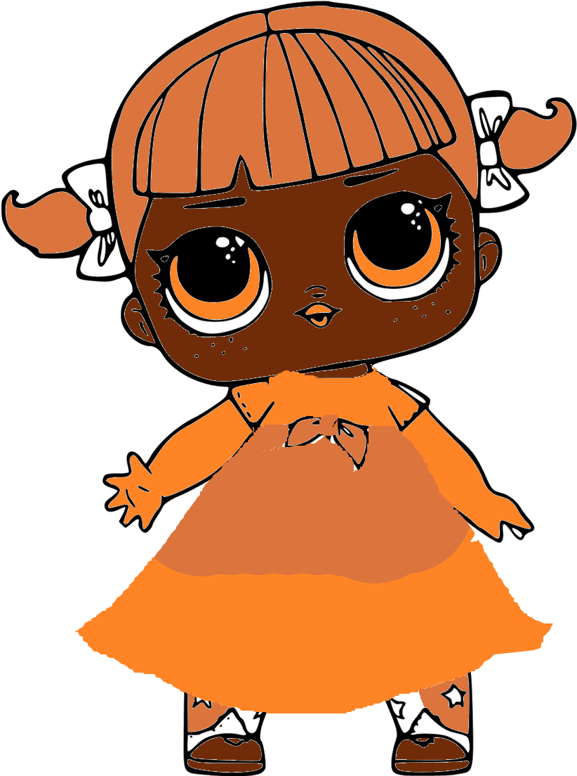 Cute Cartoon Doll Illustration PNG