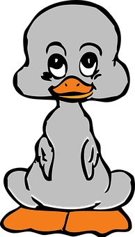 Cute Cartoon Duckling PNG