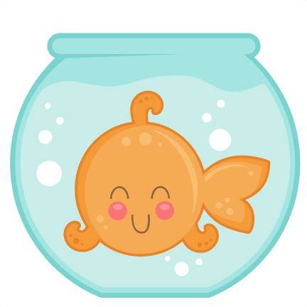 Cute Cartoon Fishin Bowl PNG