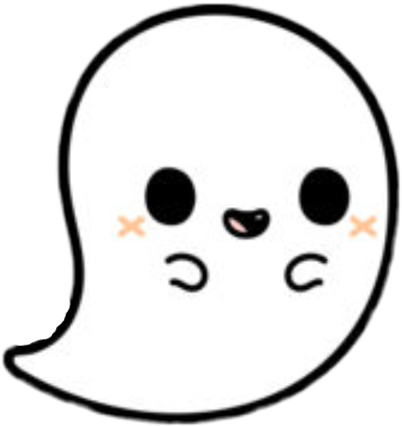 Cute Cartoon Ghost Graphic PNG