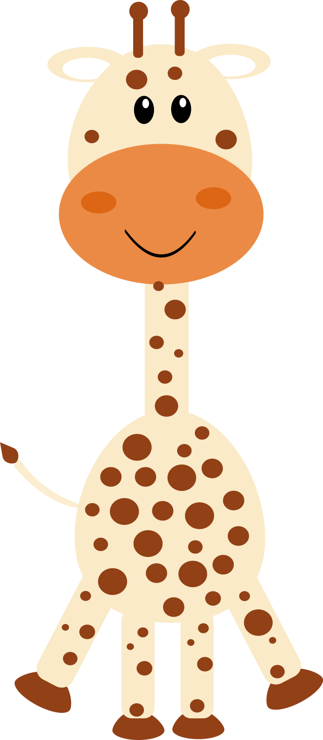 Cute Cartoon Giraffe PNG