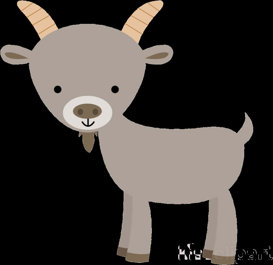 Cute Cartoon Goat PNG