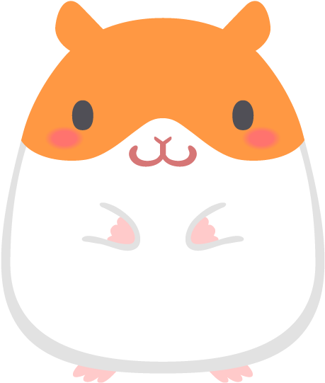 Cute Cartoon Hamster PNG