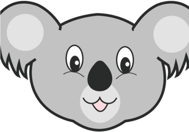 Cute Cartoon Koala Face PNG