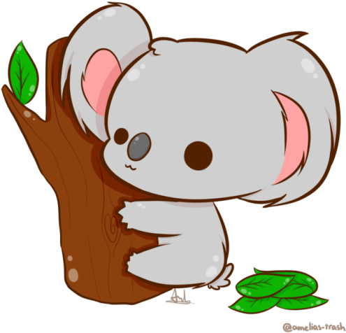 Cute Cartoon Koalaon Tree PNG