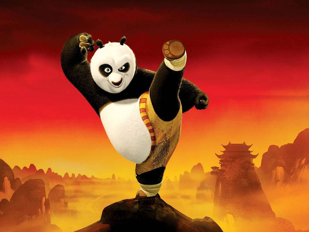 Cute Cartoon Kung Fu Panda Picture