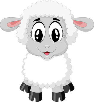 Cute Cartoon Lamb PNG