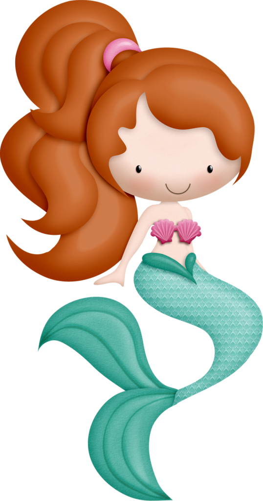 Cute Cartoon Mermaid Clipart PNG