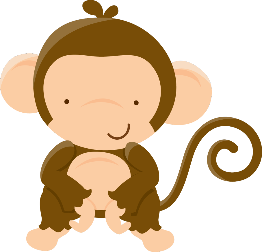 Cute Cartoon Monkey PNG