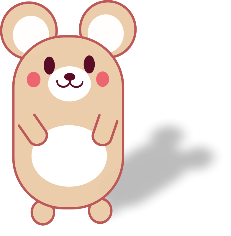 Cute Cartoon Mouse Illustration PNG