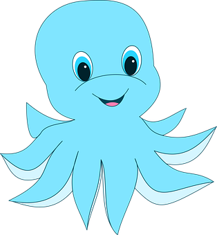 Cute Cartoon Octopus PNG