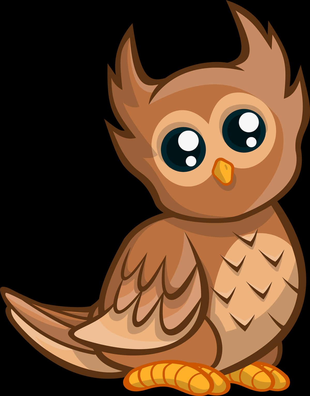 Cute Cartoon Owl PNG