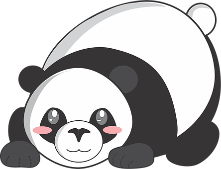 Cute Cartoon Panda PNG