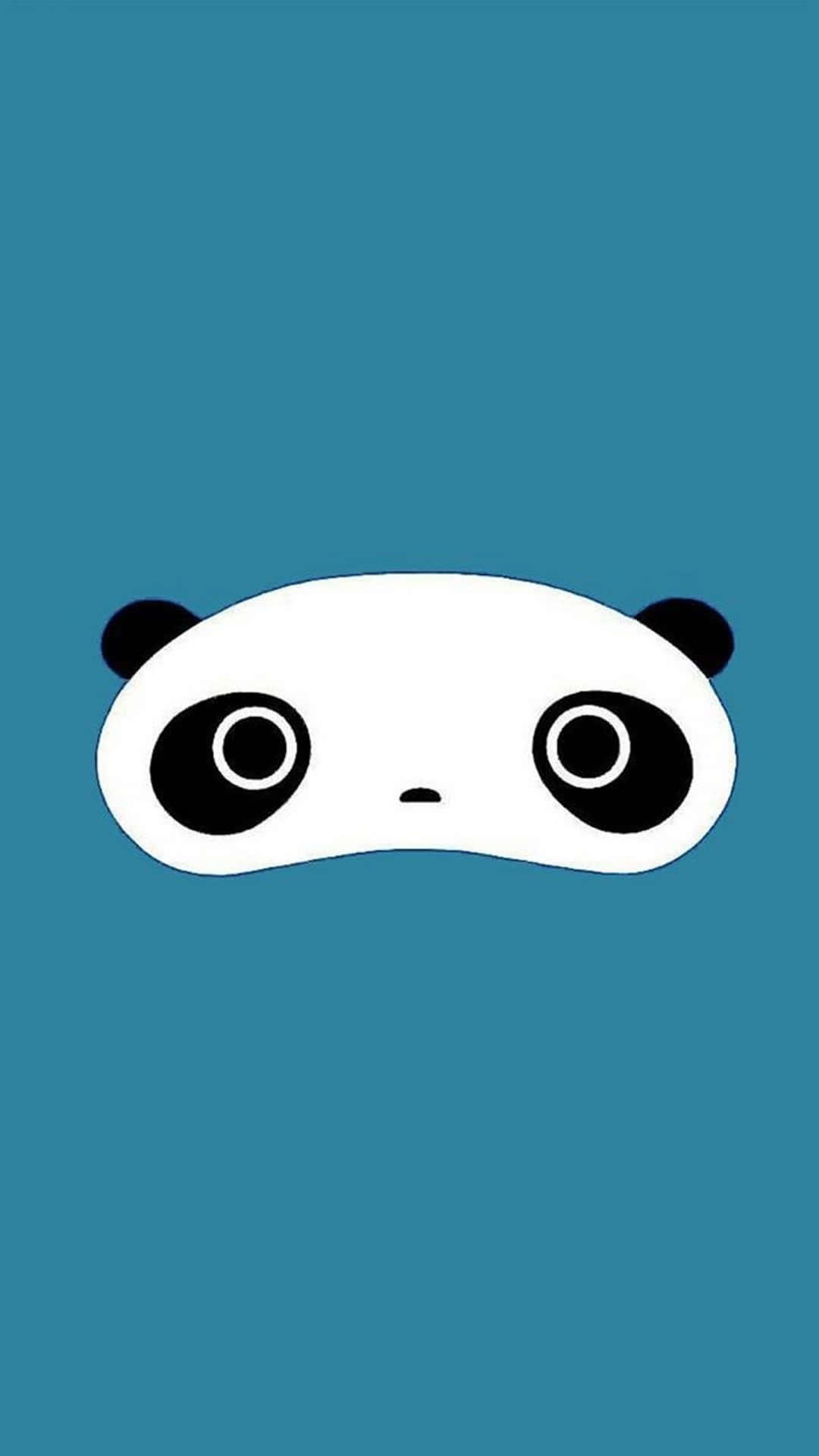 Cute Cartoon Panda Eyes Background