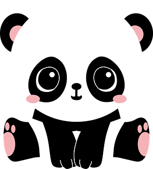 Cute Cartoon Panda PNG