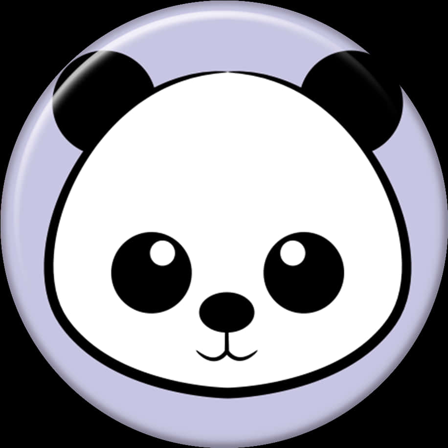 Cute Cartoon Panda Icon PNG