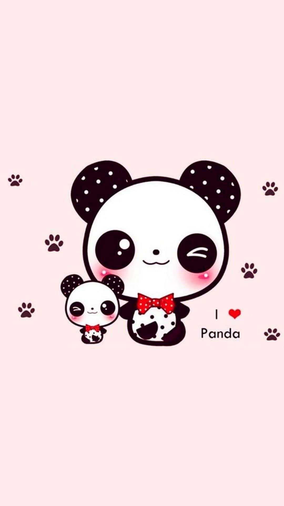 Cute Cartoon Panda Background