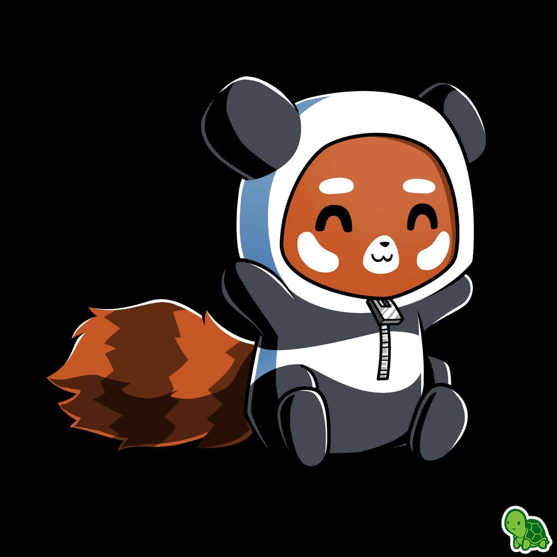 Cute Cartoon Panda Squirrel Background
