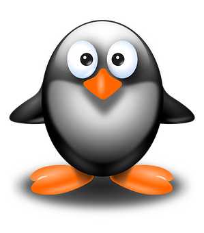 Cute Cartoon Penguin PNG