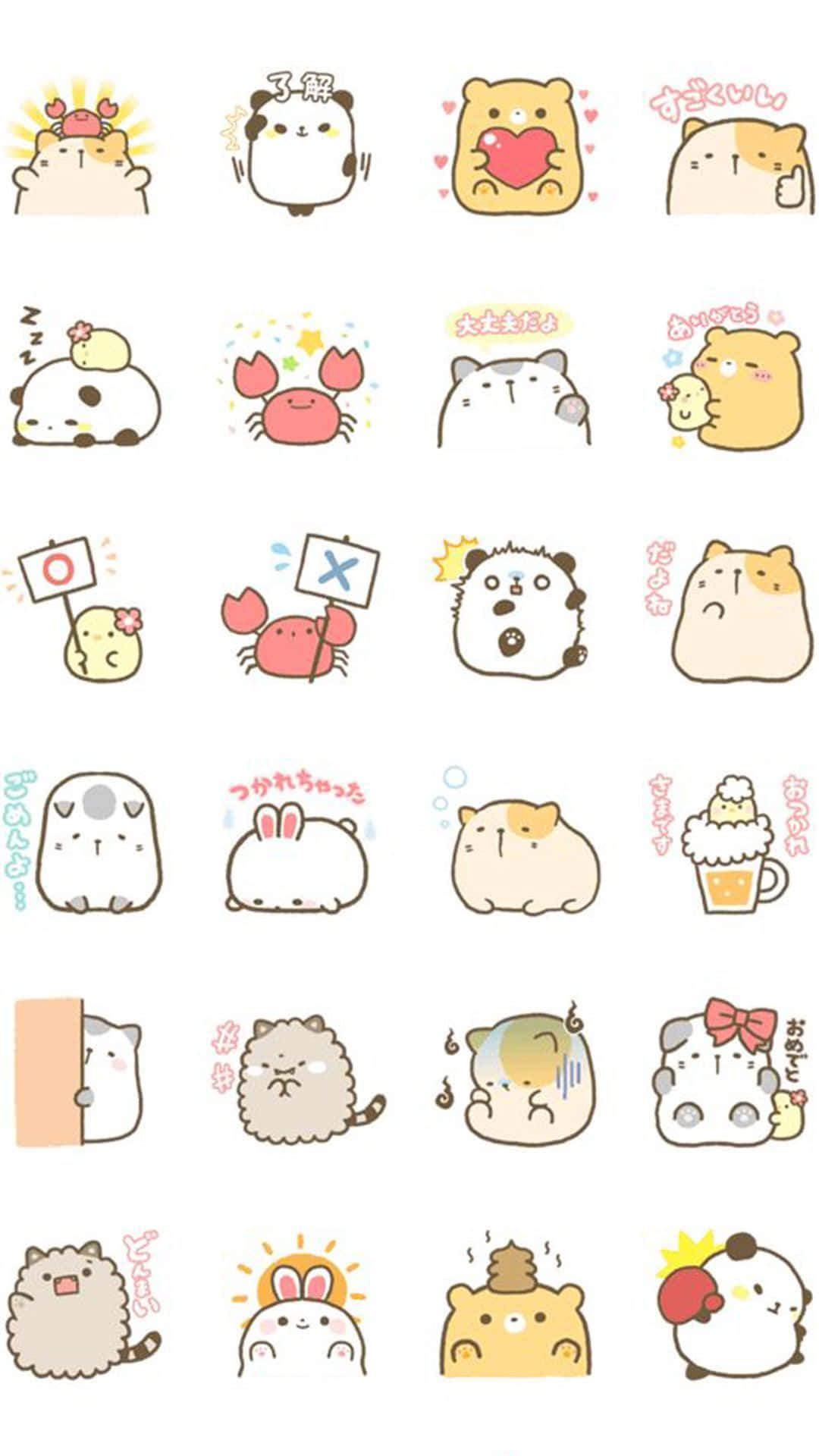 A Collection Of Cute Kawaii Stickers