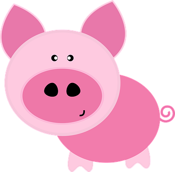 Cute Cartoon Pig PNG