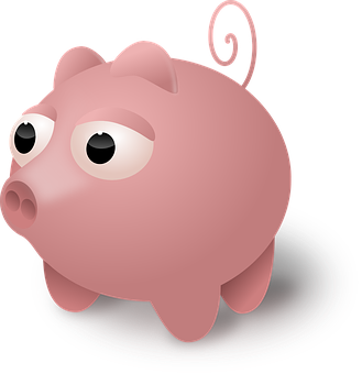 Cute Cartoon Pig Vector PNG