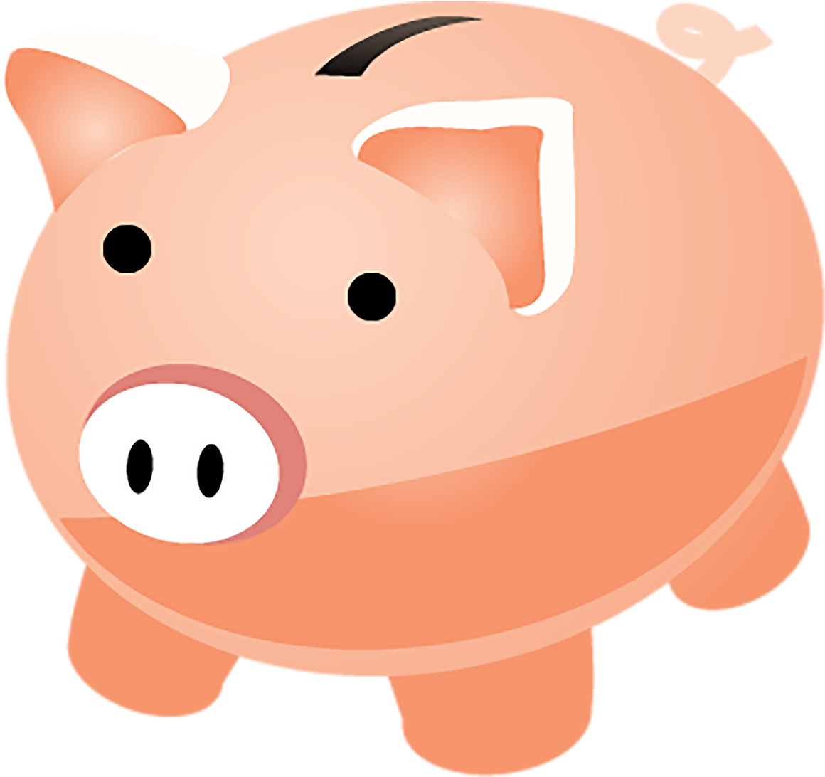 Cute Cartoon Piggy Bank PNG