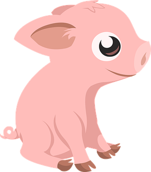 Cute Cartoon Piglet PNG