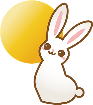 Cute Cartoon Rabbit Illustration PNG