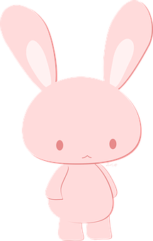 Cute Cartoon Rabbit Illustration PNG