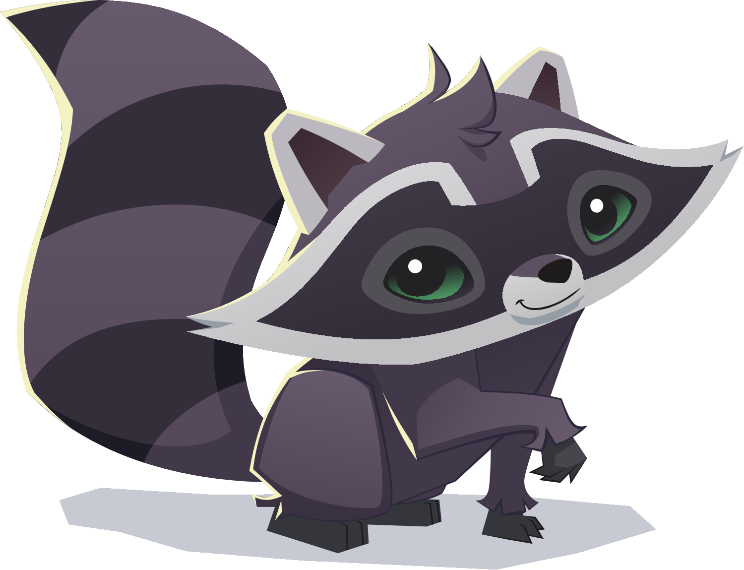 Cute Cartoon Raccoon PNG