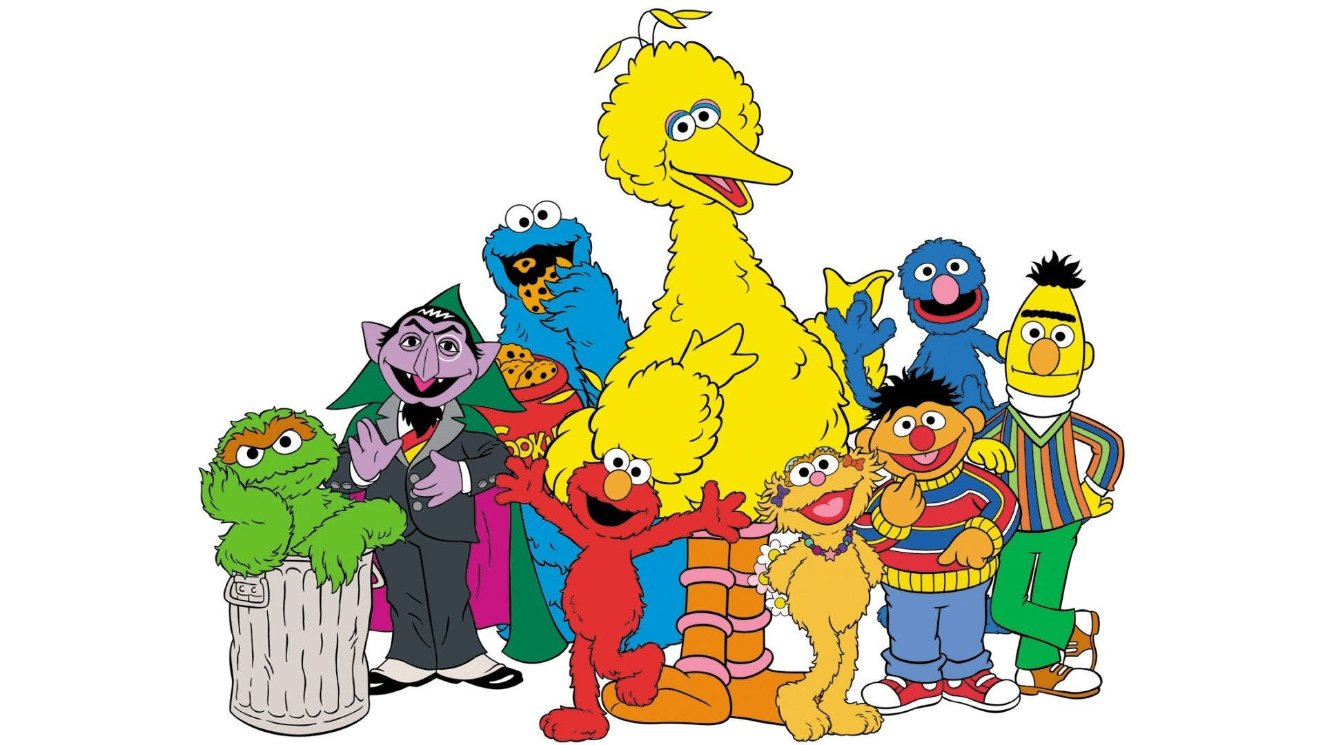 Cute Cartoon Sesame Street Characters