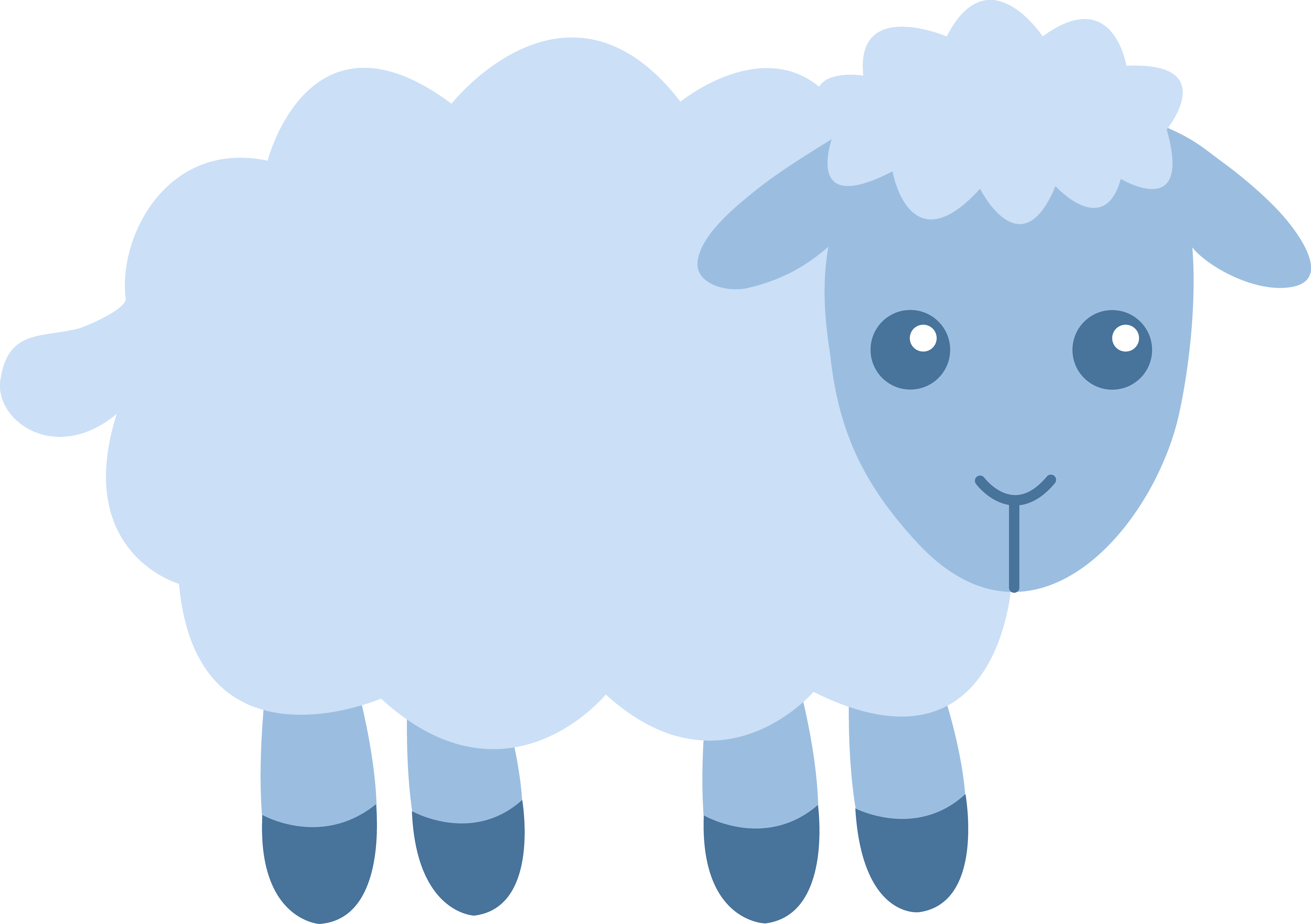 Cute Cartoon Sheep PNG