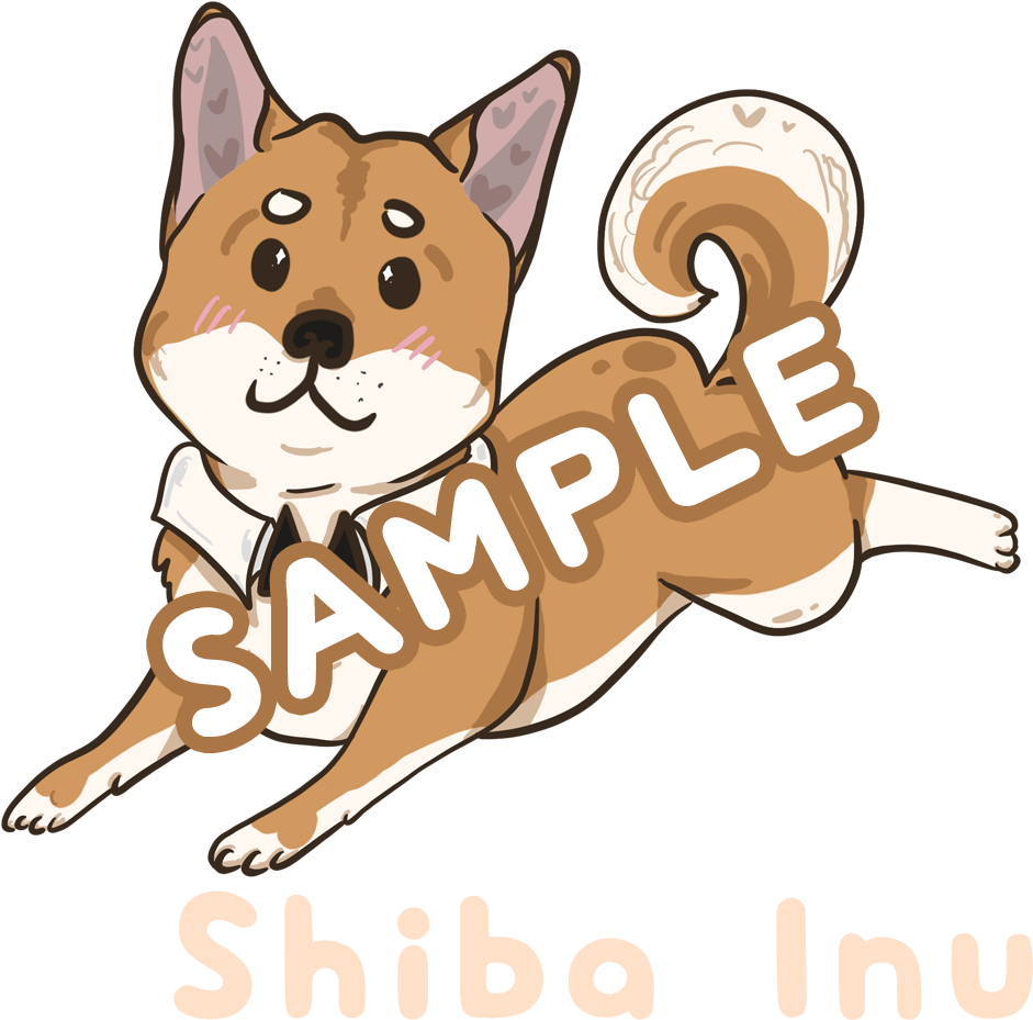 Cute Cartoon Shiba Inu PNG