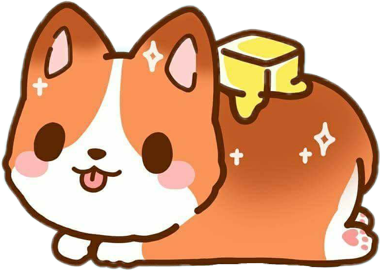 Cute Cartoon Shiba Inuwith Hat PNG