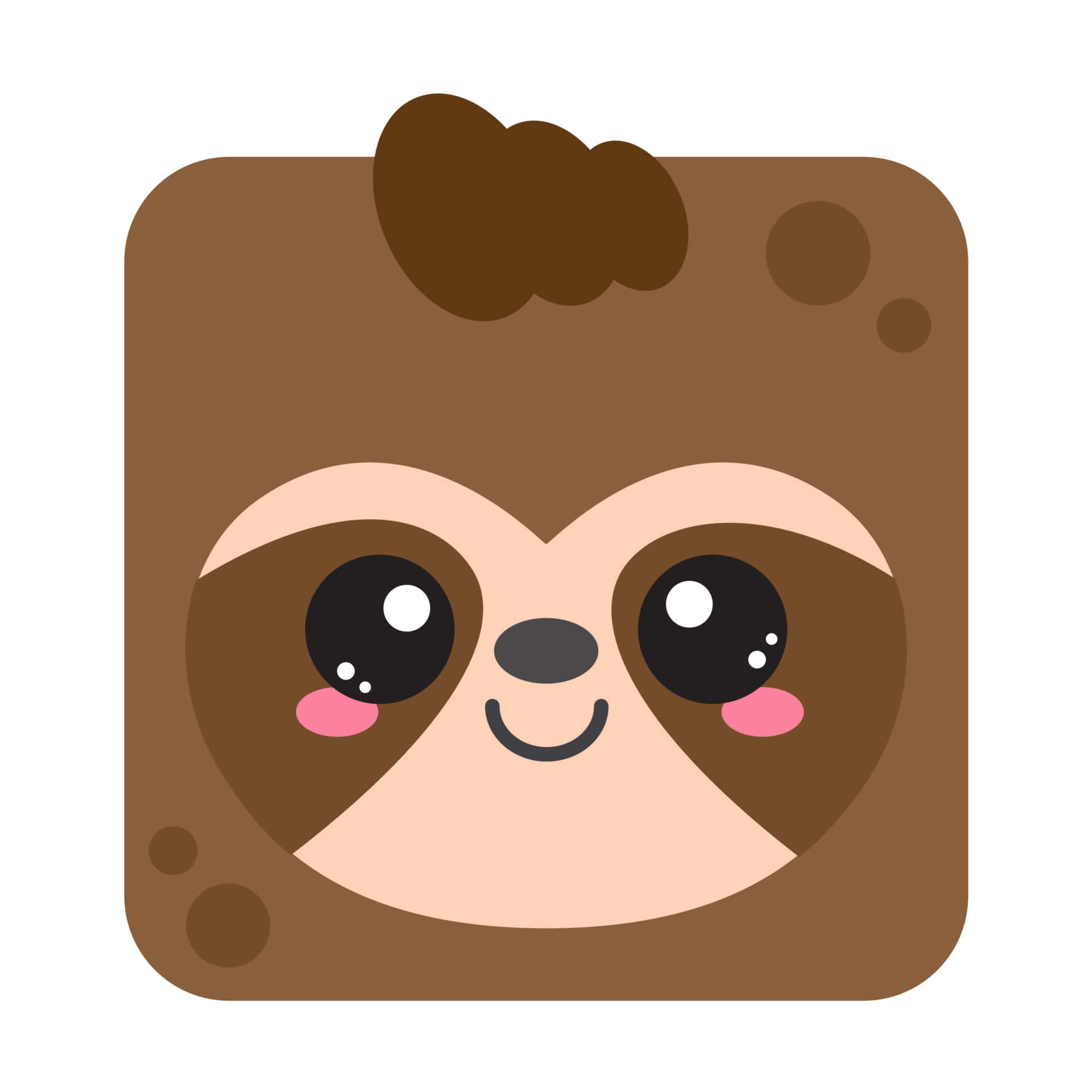 Cute Cartoon Sloth Wallpaper