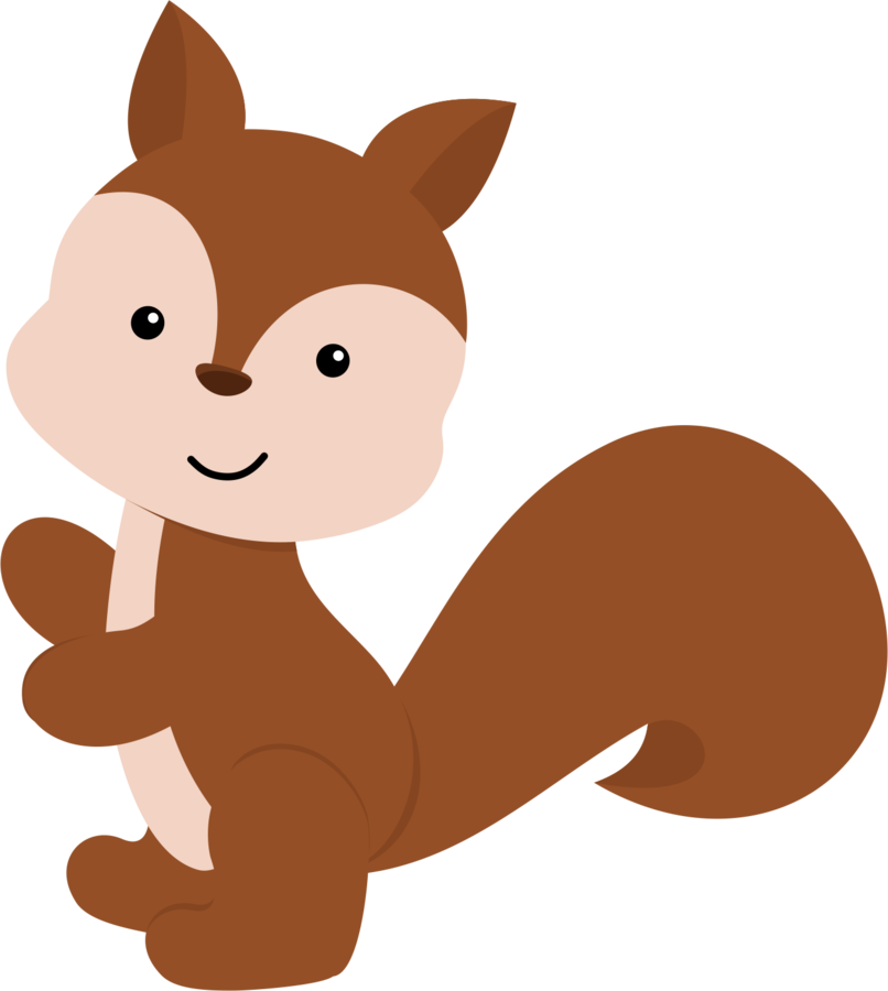 Cute Cartoon Squirrel PNG