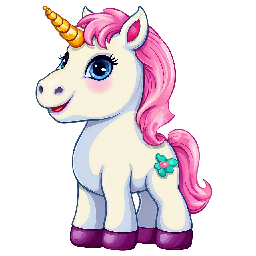 Cute Cartoon Unicorn Png 05032024 PNG