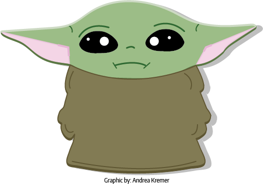 Download Cute Cartoon Yoda Illustration | Wallpapers.com