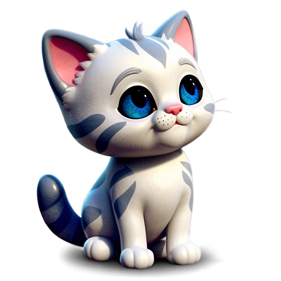 Download Cute Cat Cartoon Png 05232024 | Wallpapers.com